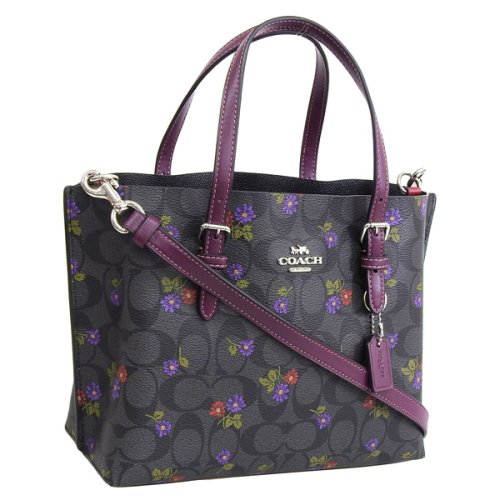 COACH(コーチ)/COACH コーチ MOLLIE TOTE 25 COUNTRY FLORAL PRINT モリー トート バッグ カントリー フローラル プリント シグネチャ/グレー