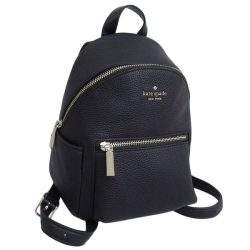 kate spade new york(ケイトスペードニューヨーク)/KATE SPADE ケイトスペード LEILA MINI DOME BACK PACK レイラ ミニ ドーム バック パック リュック レザー/ブラック