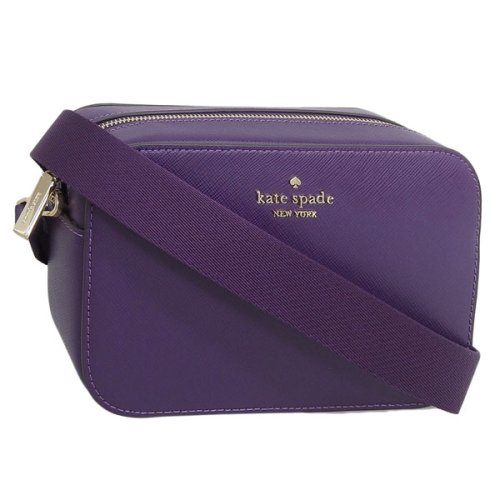 kate spade new york(ケイトスペードニューヨーク)/KATE SPADE ケイトスペード MADISON MINI CAMERA BAG マディソン ミニ カメラ バッグ 斜めがけ ショルダー バッグ レザー/パープル