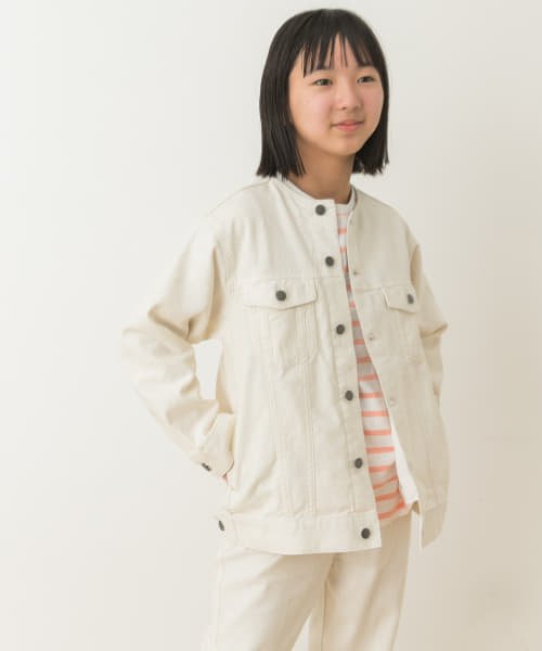 URBAN RESEARCH DOORS（Kids）(アーバンリサーチドアーズ（キッズ）)/『WEB/一部店舗限定』ツイルワークジャケット(KIDS)/IVORY