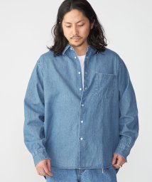 SHIPS MEN/SHIPS: 6.5oz ウォッシュド デニム レギュラーカラー 長袖 シャツ/505844432