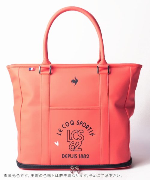 le coq sportif GOLF (ルコックスポルティフ（ゴルフ）)/二層式 ボストンバッグ(トートバッグ) 約40×36×20(cm)/オレンジ