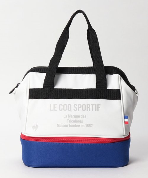 le coq sportif GOLF (ルコックスポルティフ（ゴルフ）)/二層式カートバッグ(保冷機能裏地) 約25×24×14(cm)/ホワイト