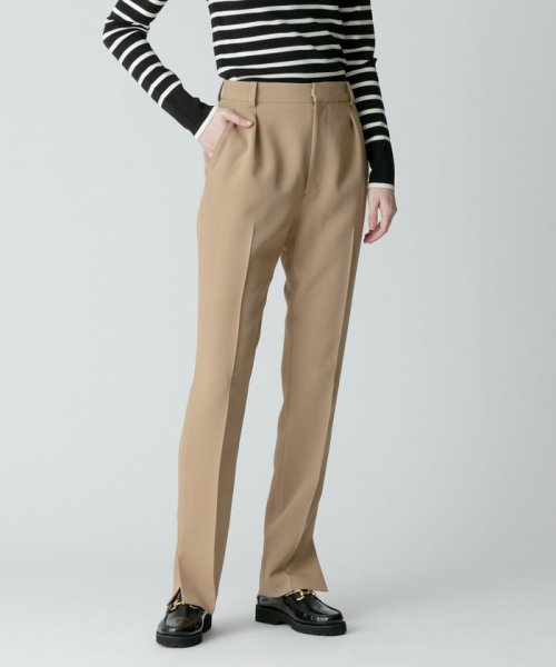 サイドスリットテーパードパンツ 