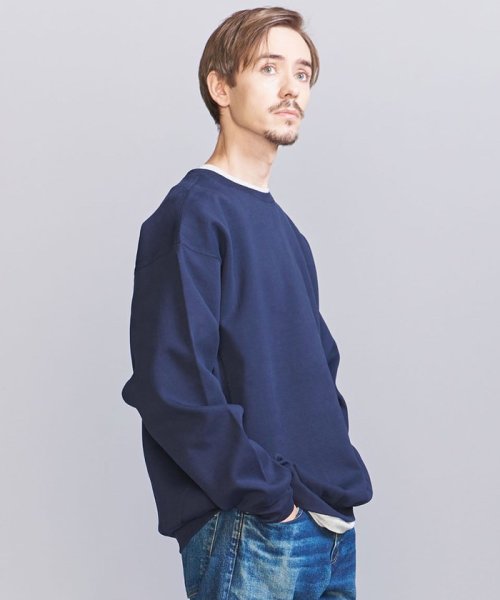 BEAUTY&YOUTH UNITED ARROWS(ビューティーアンドユース　ユナイテッドアローズ)/バルキー クルーネック スウェット/NAVY