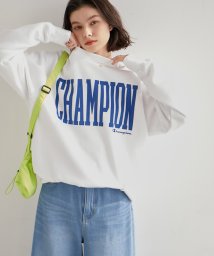 ROPE' PICNIC R(ロペピクニック アール)/【Champion/チャンピオン】ロゴ裏起毛クルーネックスウェット/ホワイト系（11）