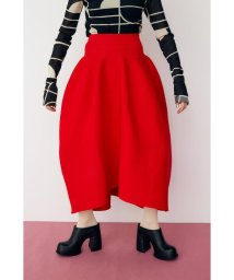 HeRIN.CYE(ヘリンドットサイ)/Jersey volum knit skirt/RED