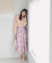 PROPORTION BODY DRESSING/ペイントフラワータックスカート/505844817