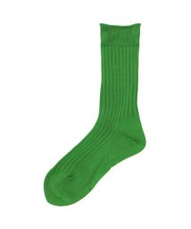 B'2nd(ビーセカンド)/MARCOMONDE（マルコモンド）high quality cotton ribbed socks/グリーン