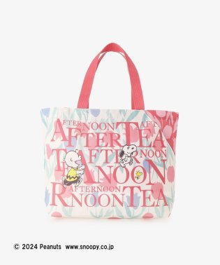 Afternoon Tea LIVING/【WEB限定】スリットポケット付きロゴバッグS/PEANUTS/505845018