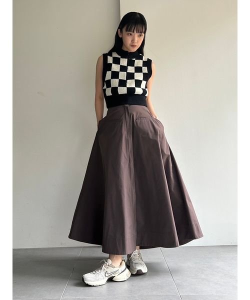 【emmi atelier】撥水ハイウエストフレアスカート EDITION/シアーオパール フレアスカート M1674757388(12870円)