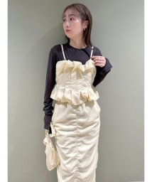 emmi atelier/【セットアップ対応商品】【emmi atelier】ナイロンビスチェ/505845480