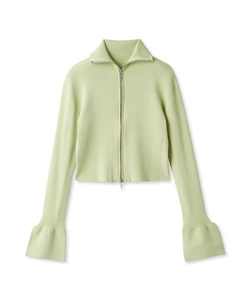 【emmi atelier】LENZING(TM) ECOVERO(TM)フロントジップカーディガン TM 予めご了承ください