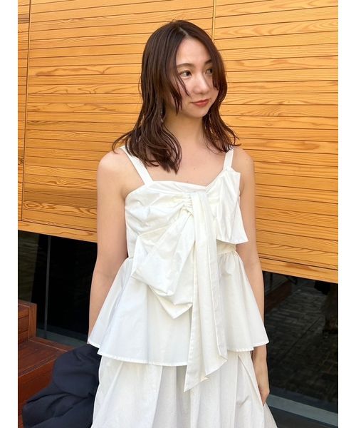 ペプラムリボントップス【WEB限定カラーあり】(505845885)|阪急 ペプラムリボントップス【WEB限定カラーあり】(505845885)|阪急