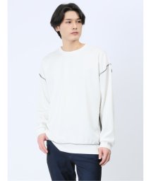 m.f.editorial/アウトステッチ ダンボール クルー長袖BIGプルオーバー メンズ Tシャツ カットソー カジュアル インナー ビジネス ギフト プレゼント/505845987