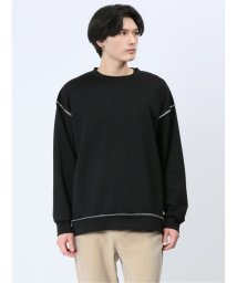 m.f.editorial/アウトステッチ ダンボール クルー長袖BIGプルオーバー メンズ Tシャツ カットソー カジュアル インナー ビジネス ギフト プレゼント/505845987