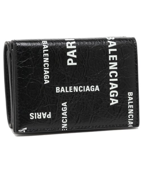 BALENCIAGA(バレンシアガ)/バレンシアガ 三つ折り財布 ブラック ホワイト メンズ BALENCIAGA 594312 2AAOC 1097/その他