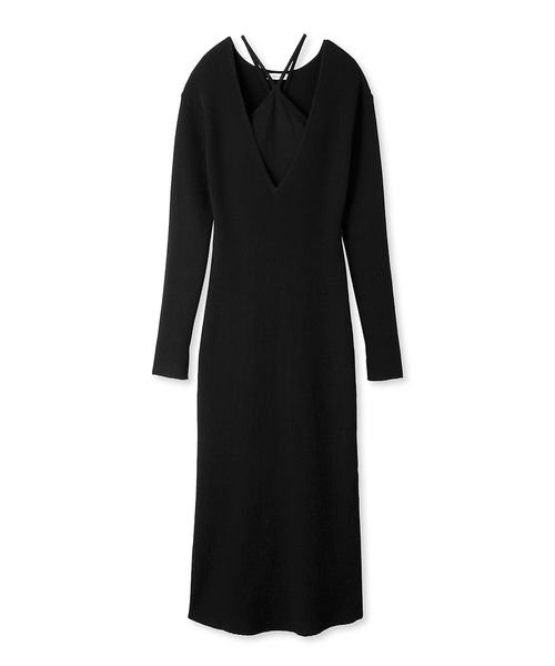 セール】カップインキャミレイヤードニットワンピース(505846548 
