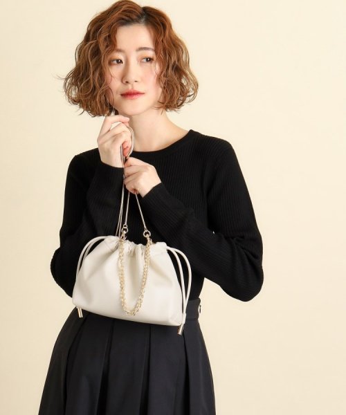 【雑誌掲載商品】チェーン巾着2WAYショルダー 人気・おすすめ｜使いやすい・旅行におすすめ 品質保証 全国発送 在庫限り