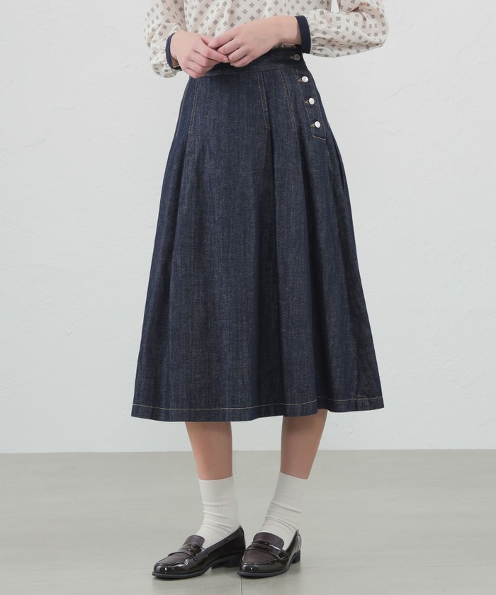 コットンリネンデニムスカート(505789576)｜阪急百貨店公式通販サイト