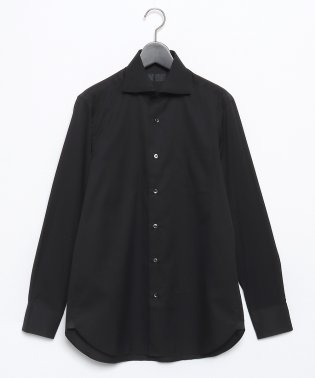 D'URBAN/ブラックブロードドレスシャツ(ワイドカラー)/505823896