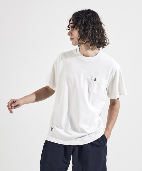 Penguin by Munsingwear(ペンギン　バイ　マンシングウェア)/PLATING POCKET T－SHIRT / プレーティングポケットTシャツ/ホワイト