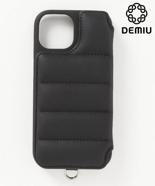 Demiu(Demiu)/Demiu / デミュ】BALLON iPhone15 iPhoneケース アイフォンケース 本革 リアルレザー プレゼント　ギフト/ブラック 