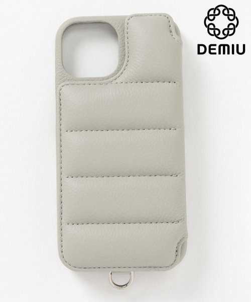 Demiu(Demiu)/Demiu / デミュ】BALLON iPhone15 iPhoneケース アイフォンケース 本革 リアルレザー プレゼント　ギフト/ホワイト