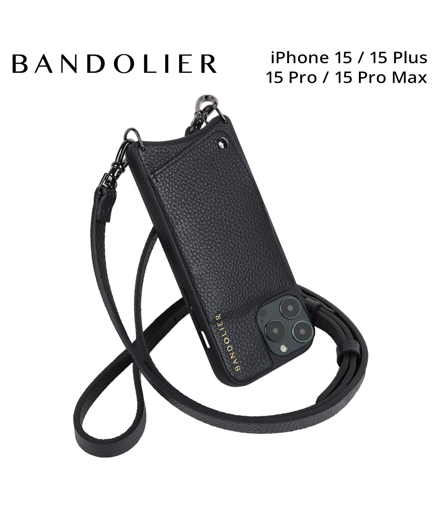 BANDOLIER iPhone 15 Pro ケース ブラック　バンドリヤー Amazon.co.jp: BANDOLIER バンドリヤー iPhone 15 Pro Max