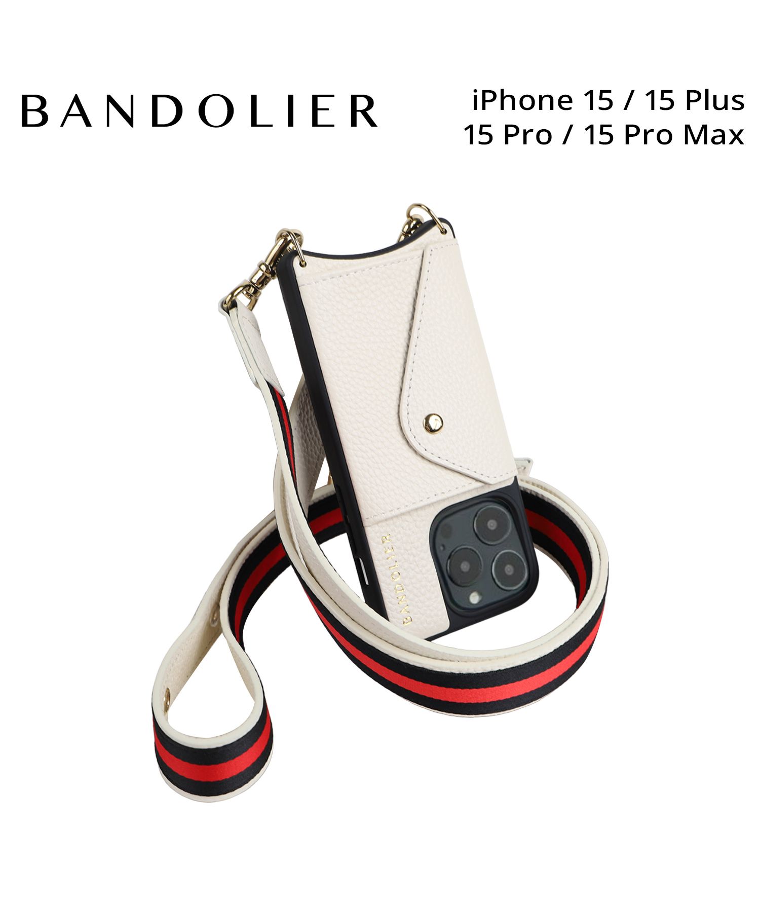 BANDOLIER バンドリヤー iPhone15 15Pro iPhone 15 Pro Max iPhone 15 Plus スマホケース  スマホショルダー