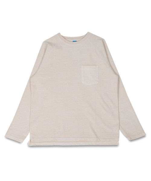 Good On(Good On)/ Good On グッドオン Tシャツ 長袖 ロンT カットソー メンズ レディース Uネック LS HVY RAGLAN PK TEE ブラック ホワイト グ/ナチュラル