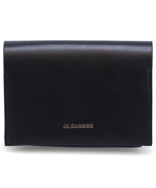 Jil Sander(ジル・サンダー)/ ジルサンダー JIL SANDER カードケース 名刺入れ 定期入れ ID メンズ スリム 本革 ORIGAMI CARD HOLDER ブラック 黒 J25/ブラック