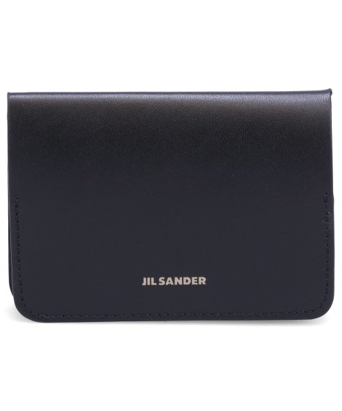 Jil Sander(ジル・サンダー)/ジルサンダー JIL SANDER カードケース 名刺入れ 定期入れ ID メンズ スリム 本革 FOLDED CARD HOLDER ブラック 黒 J25UI/ブラック