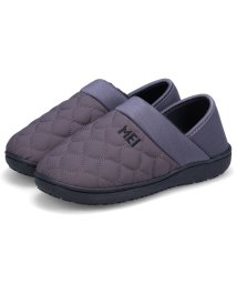 MEI(MEI)/MEI メイ モックシューズ スリッポン ルームシューズ スリッパ レディース キルティング 撥水 MOC SHOES MEI－SHL－233001/グレー