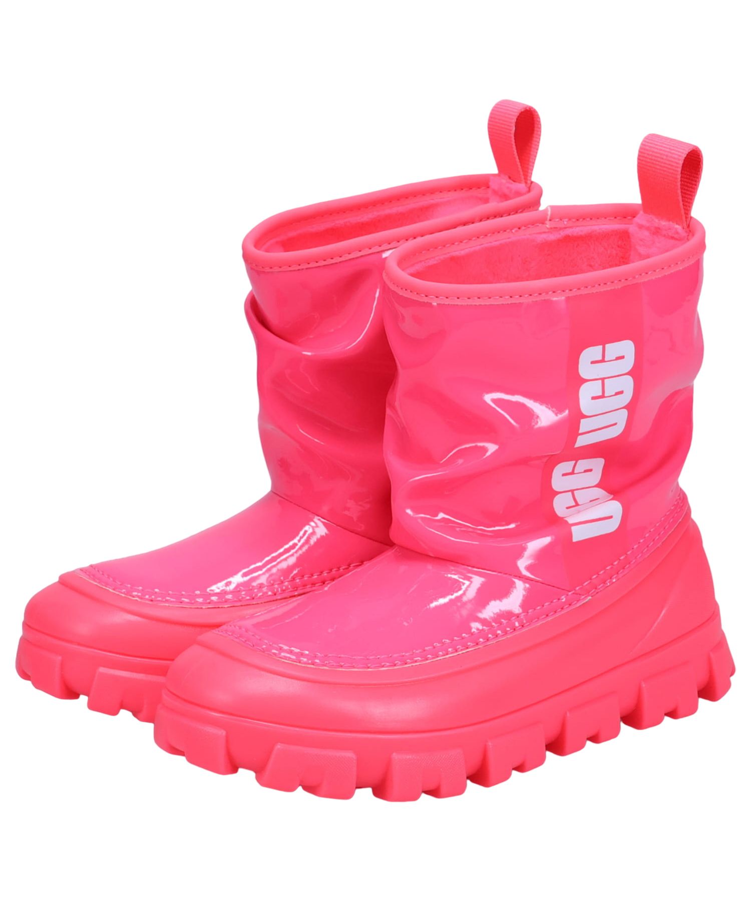アグキッズ UGG ショートブーツ ピンク 15センチ 取りまわし 