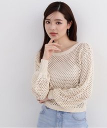 PROPORTION BODY DRESSING(プロポーション　ボディドレッシング)/スパンコールメッシュニット/クリームイエロー