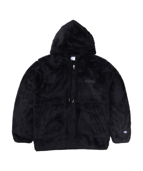 CHAMPION(チャンピオン)/ チャンピオン Champion ジャケット フリースジャケット ジップアップ アウター フーデッド メンズ ボア ZIP HOODED JACKET ブラック/ブラック