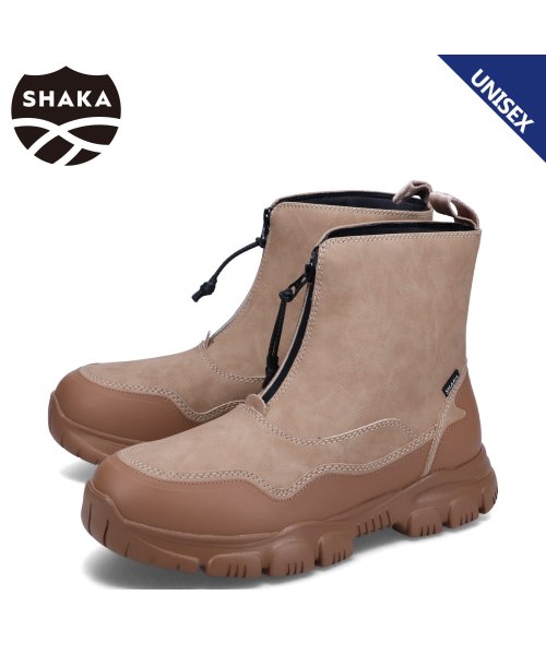 SHAKA(シャカ)/ SHAKA シャカ ブーツ センタージップ トレック ジップ ブーティー メンズ レディース 撥水 TREK ZIP BOOTIE AT ブラウン SK－22/その他