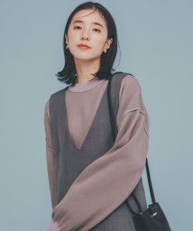 THE SHOP TK(ザ　ショップ　ティーケー)/【裏表2WAY／軽量/ユニセックスでおすすめ】リバーシブル畦ニット/ピンク（071）