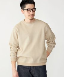 SHIPS MEN(シップス　メン)/SHIPS: カット ジャカード バーズアイ クルーネック 長袖 Tシャツ/ベージュ