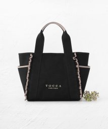 TOCCA(TOCCA)/FRILL CANVASTOTE キャンバストートバッグ/ブラック系