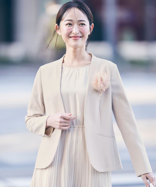 【セットアップ可】セレモニーダブルクロス カラーレスジャケット セレモニーダブルクロス