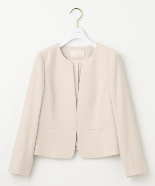 【セットアップ可】セレモニーダブルクロス ノーカラージャケット セレモニーダブルクロス