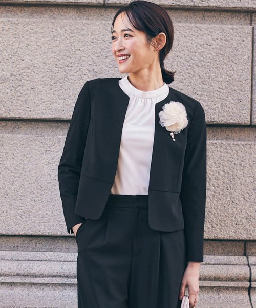 【セットアップ可】セレモニーダブルクロス ノーカラージャケット セレモニーダブルクロス F1253541939(9685円)