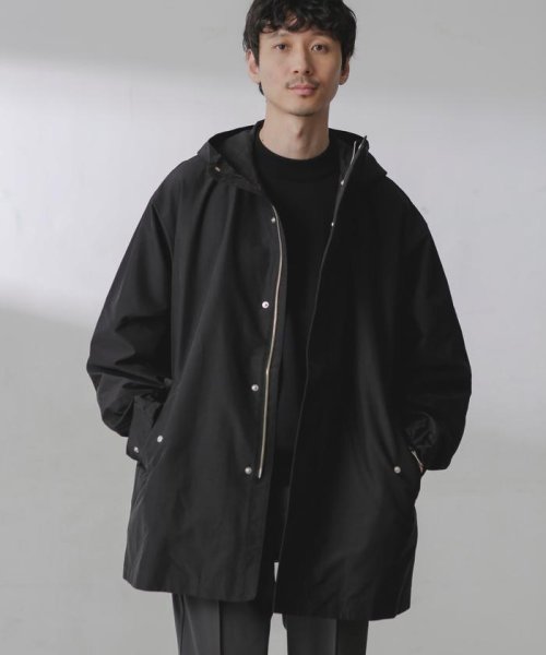 スプリットヤーンタフタショートモッズコート 着用サイズ