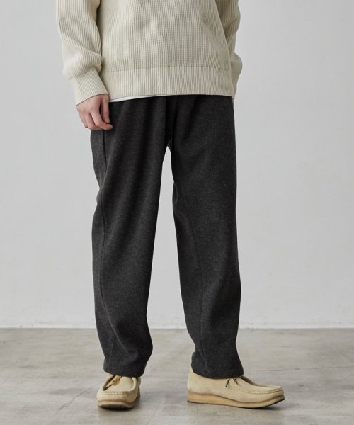 coen(coen)/ニットフラノあったかシェフパンツ”CHEF PANTS”/DK.GRAY