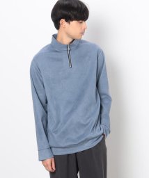 COMME CA ISM MENS/フェイクスエード ハーフジップ プルオーバー/505842490