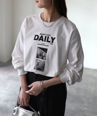 Riberry/DAILY フォトプリントロングTシャツ/505846579