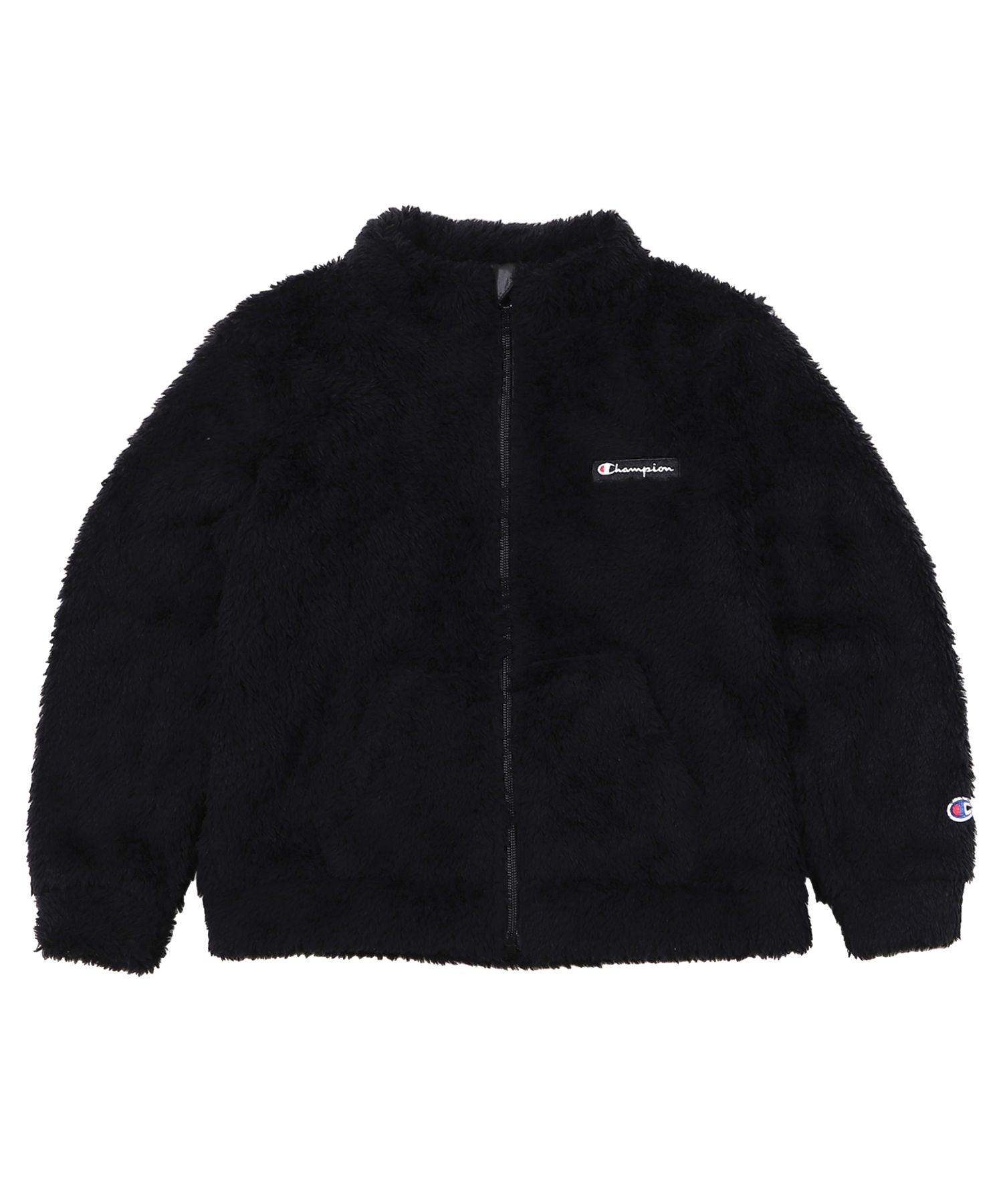 チャンピオン Champion ジャケット フリースジャケット ジップアップ アウター 男の子 女の子 ボア ZIP JACKET ブラック ネイビー  バーガ