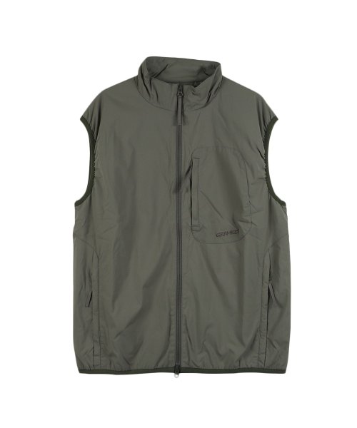 GRAMICCI グラミチ ベスト アウター ソフトシェル EQT パディング メンズ 薄い ナイロン SOFTSHELL EQT VEST ブラック グレー グラミチ EQT GRAMICCI SOFTSHELL VEST ポリウレタン 100%